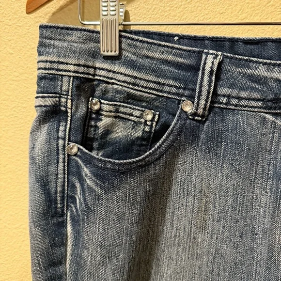 Women’s Size 11 Cool-G Dark Blue Stone Wash Skinny Jeans - Picture 4 of 12